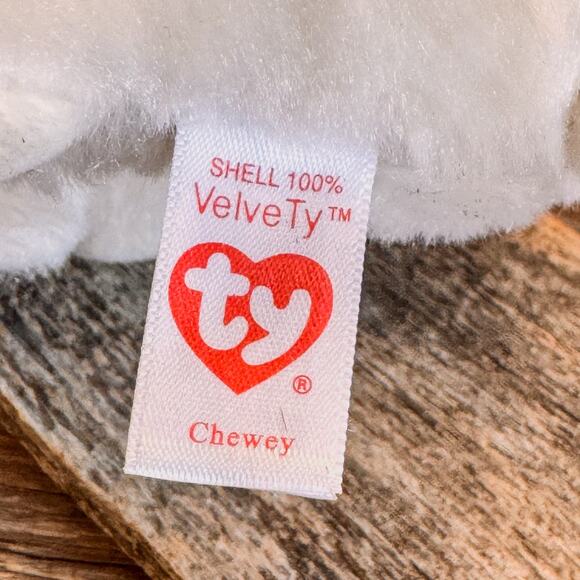 Pair of 2021 TY Beanie Boo Dogs, Chewey the Chihuahua & Rainbow the Poodle, 6" - Picture 9 of 11